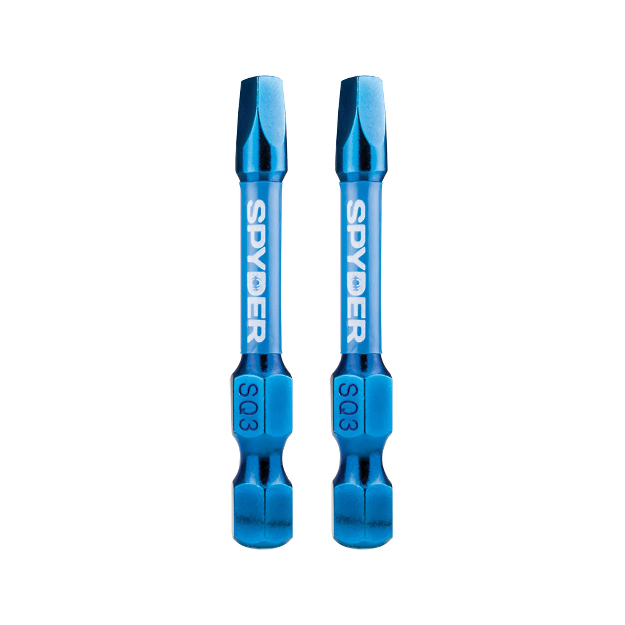 SPYDER Mach-Blue™, 2Pc 1/4in. X 2in. Mach-Blue Impact Driver Bit, Sq3 Included (qty.) 2 Model# 19050